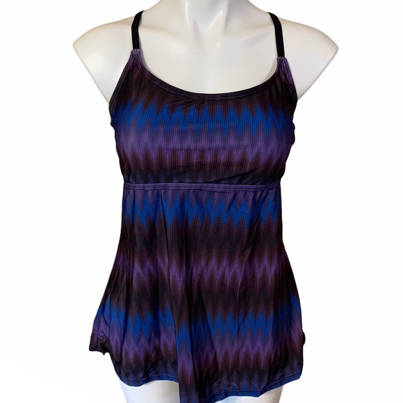 Striped Tankini Top